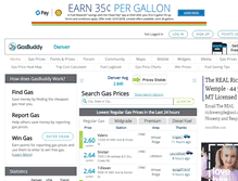 Tablet Screenshot of denvergasprices.com